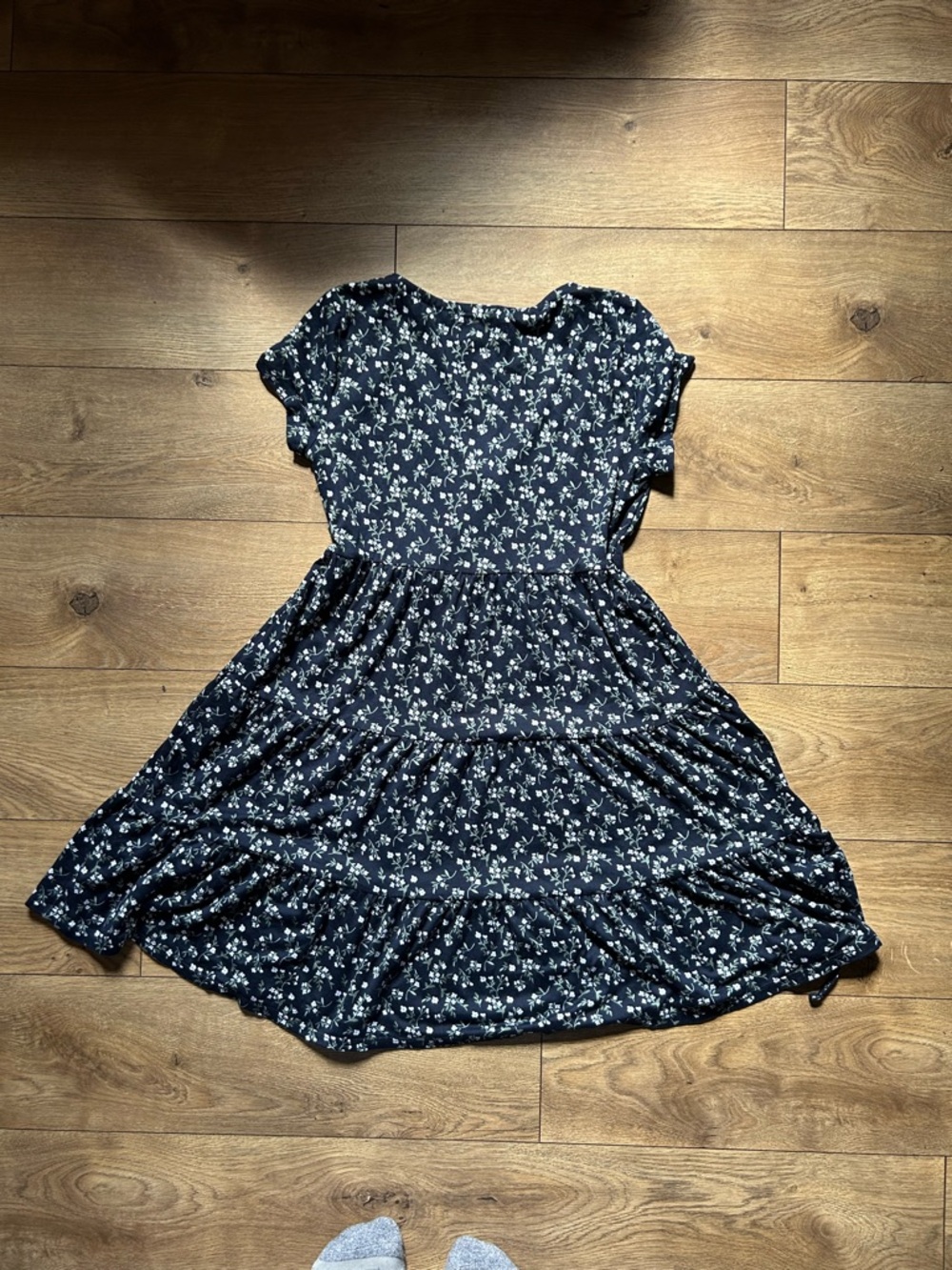 Hollister Navy Blue Floral Mini Dress - Picture 2 of 4
